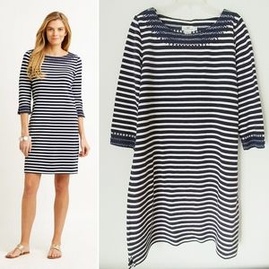 Vineyard Vines Embroidered Boatneck Shift Dress